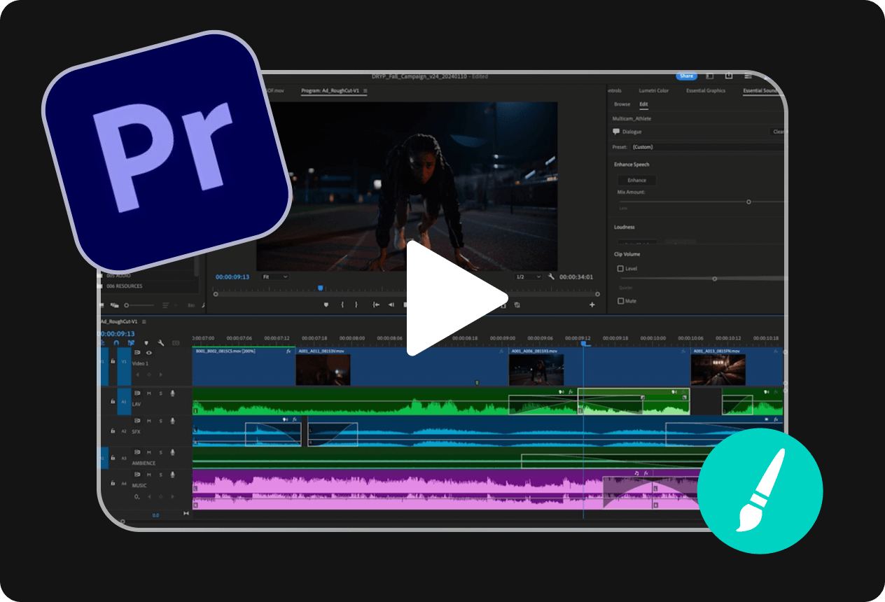 Adobe Premiere Pro видеомонтаж