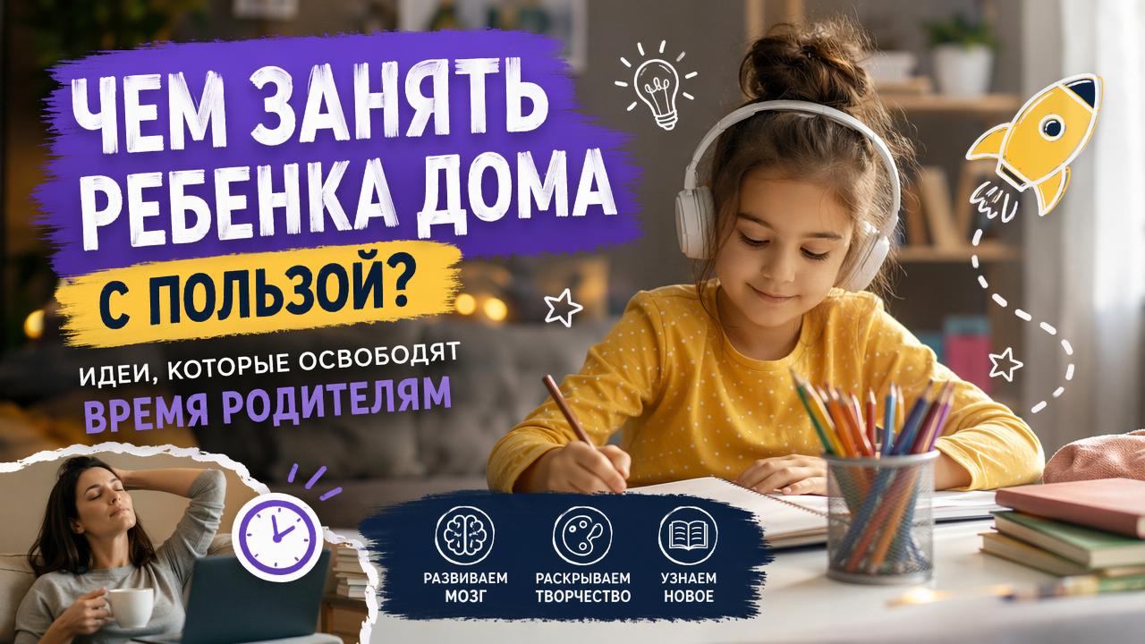 Чем занять ребенка дома с пользой: идеи для родителей сервис Darchik