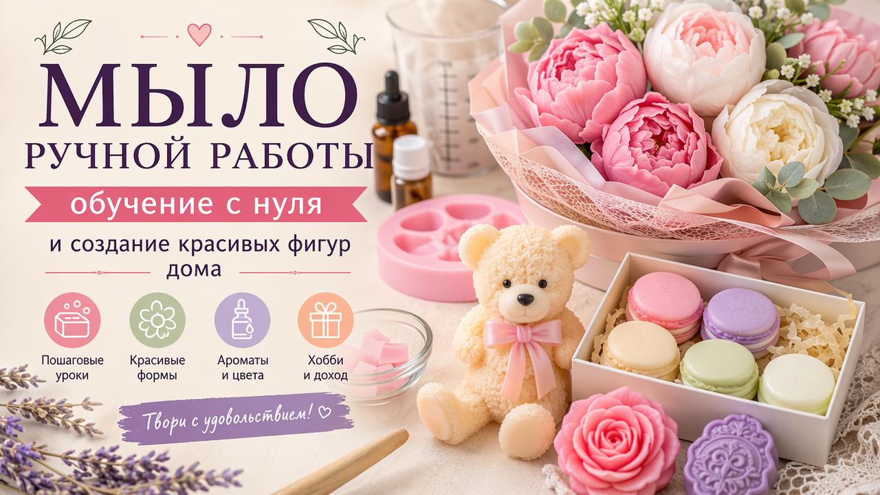 Мыло ручной работы: обучение, старт дома и первые заказы сервис Darchik