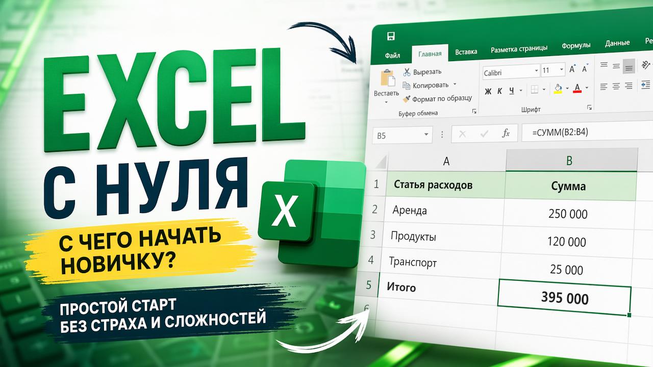 Excel с нуля: с чего начать новичку, чтобы не бояться таблиц сервис Darchik