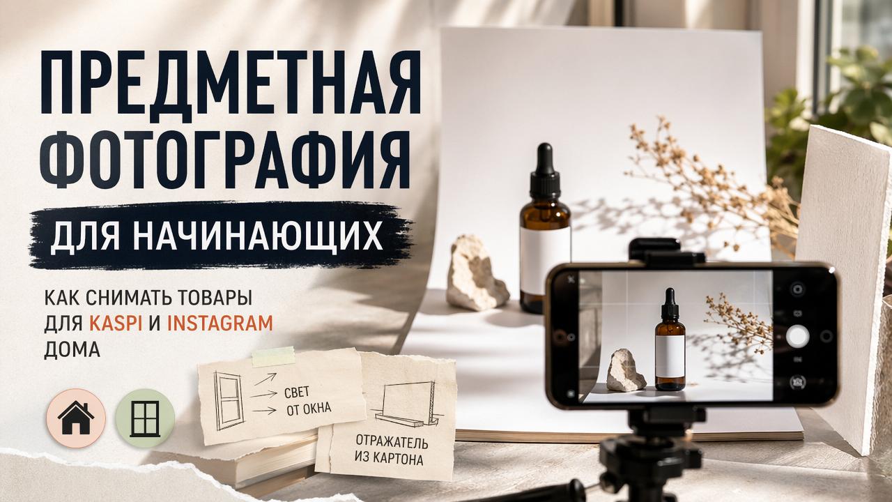 Предметная фотография для начинающих: съемка для Kaspi и Instagram сервис Darchik